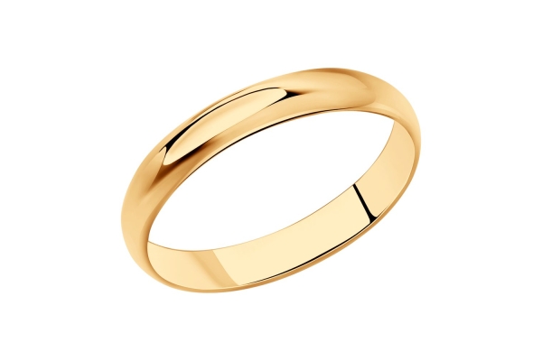 Венчальное кольцо из серебра Соколов