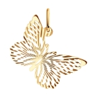 Подвеска «Бабочка» из золота Соколов