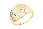 Кольцо из золота с алмазной гранью SOKOLOV