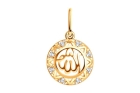 Мусульманская подвеска из золота с фианитами Соколов